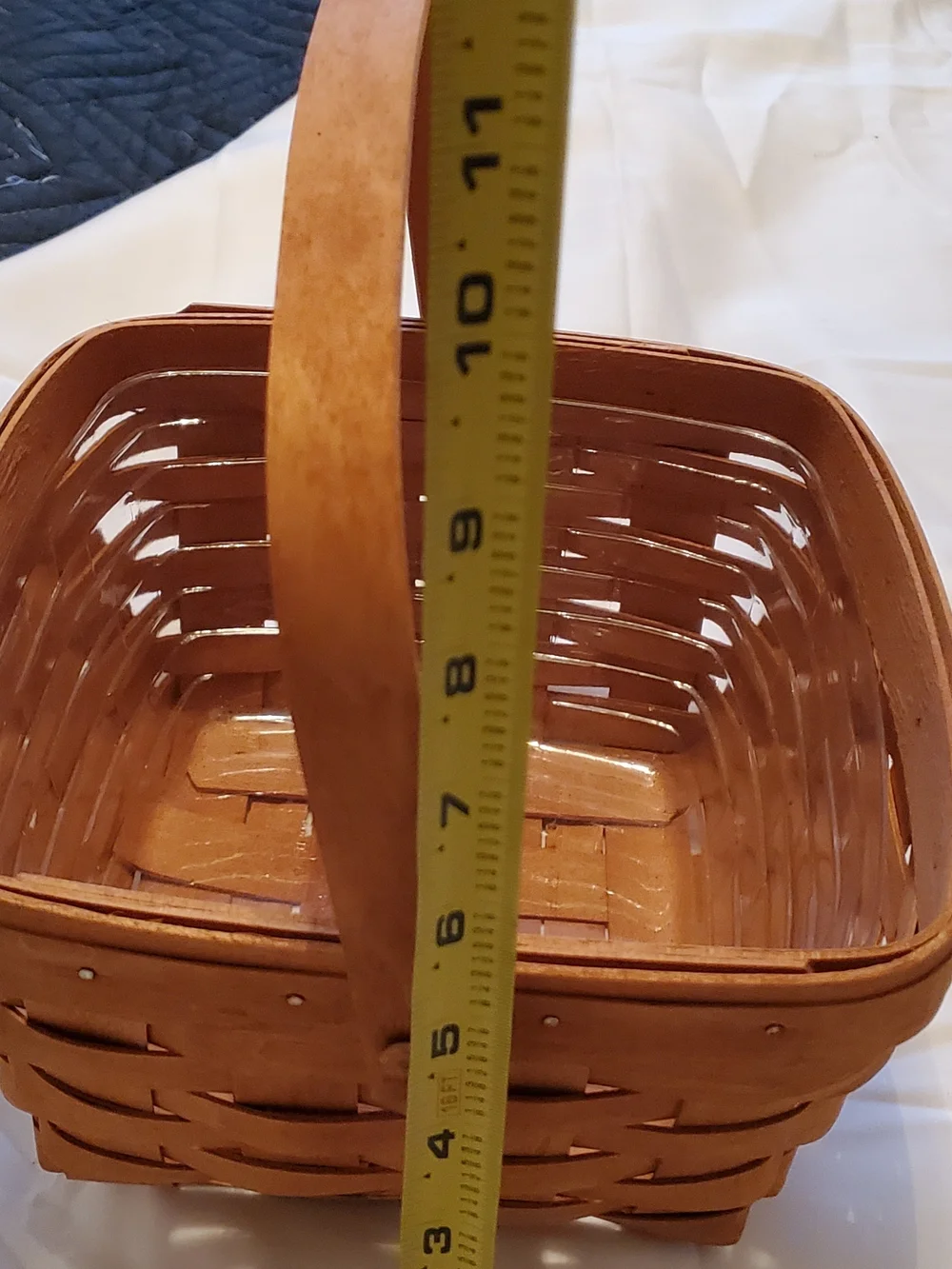 1999 Longaberger Handwoven Basket in Warm Brown